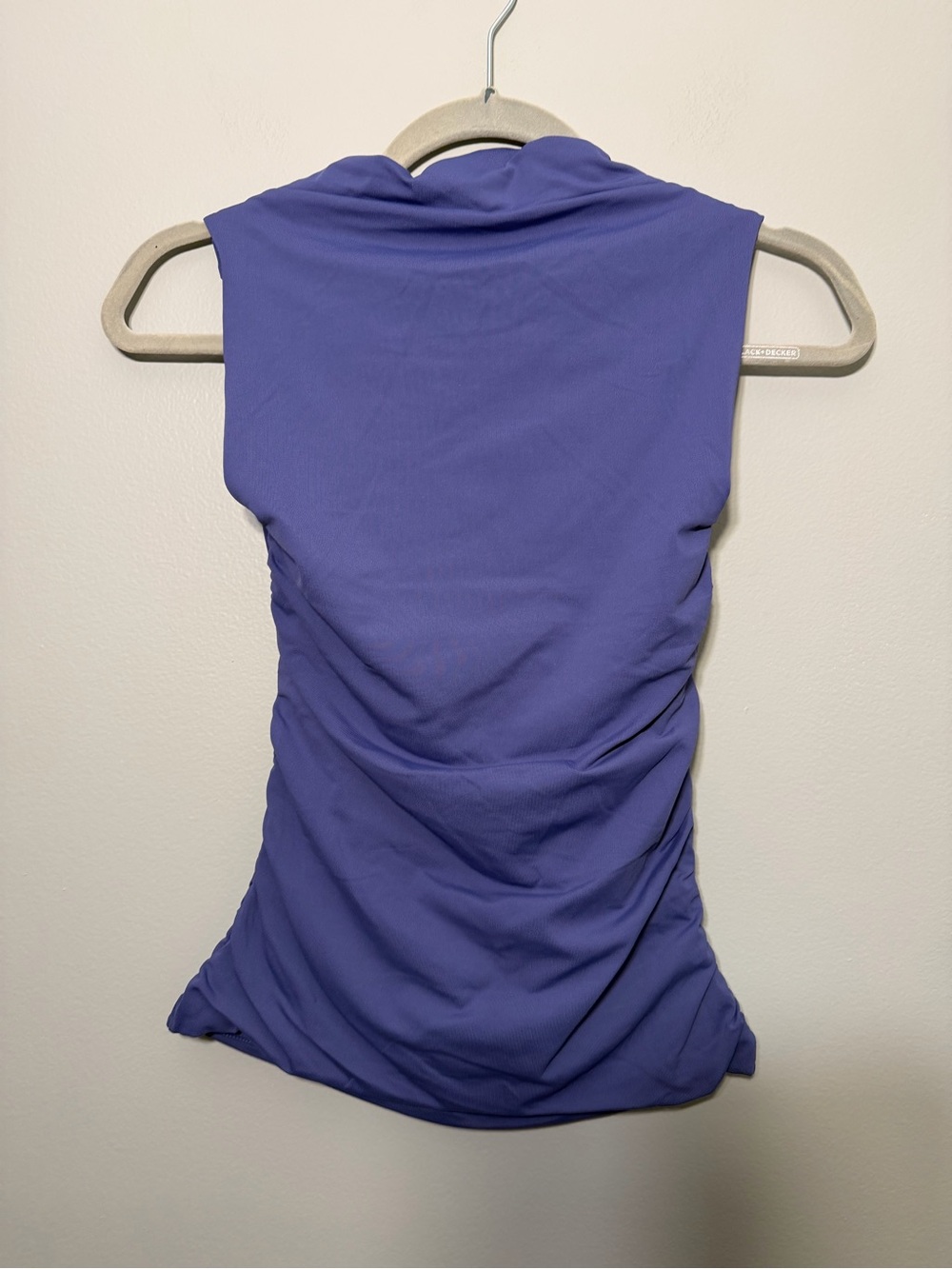 Aritzia Contour Purple Cowl Neck Ruched Camisole - Picture 5 of 5